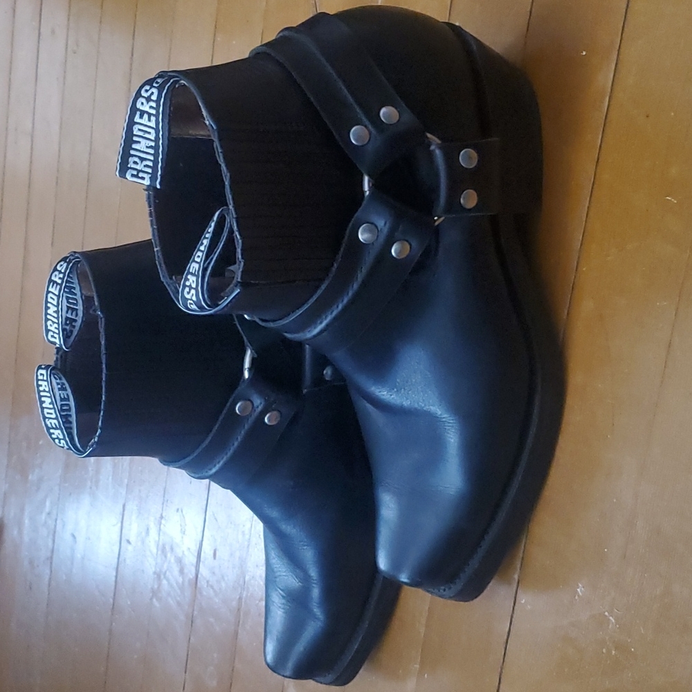 GRINDERS Renegade ankle boots lo harness western biker